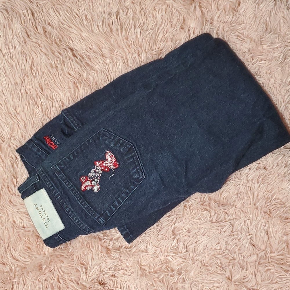 90s Iceberg Vintage History Iceberg Jeans Womens 38 Capri Minnie Mouse